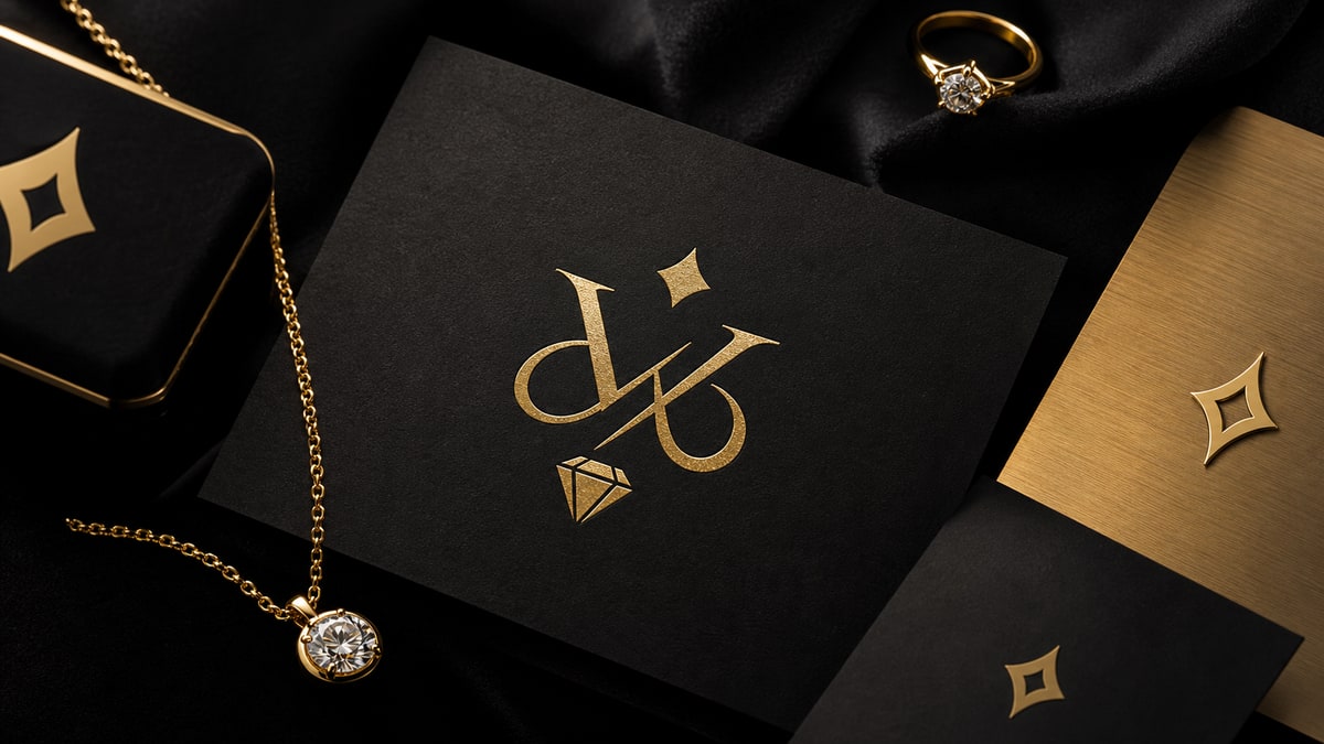 Luxury jewelry brand logo