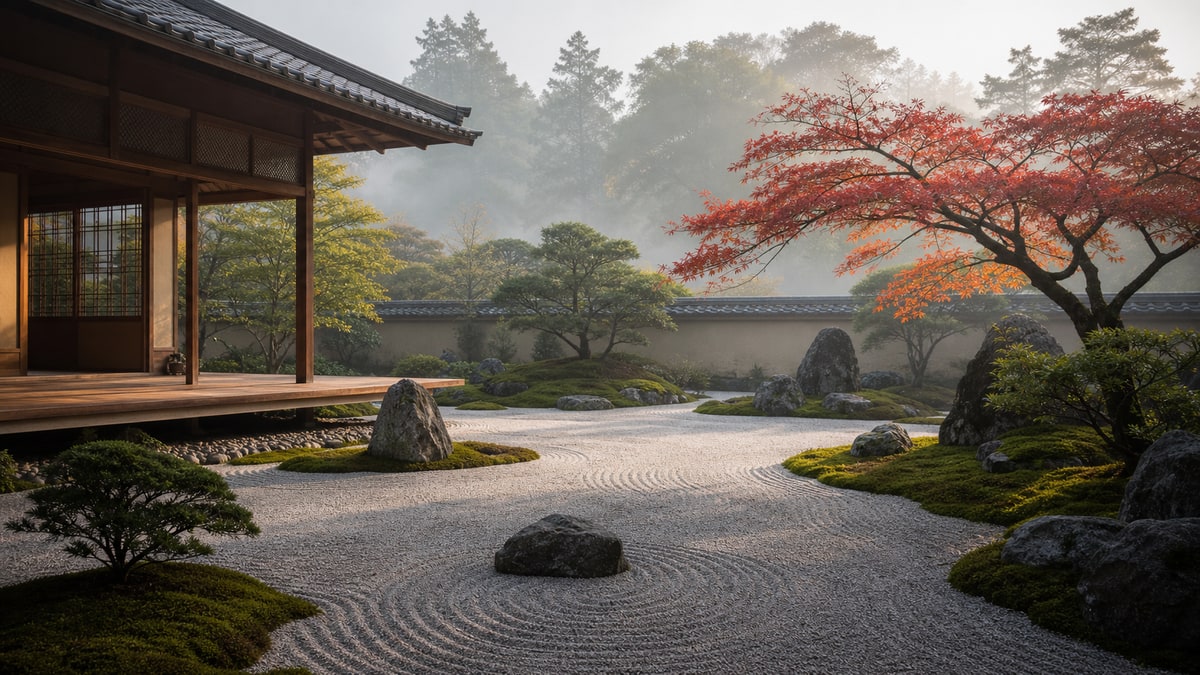 日本庭園の枯山水