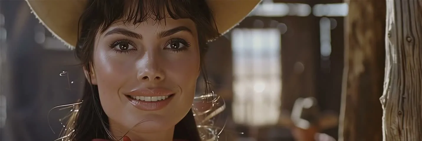 AI-generated Woman in Straw Hat video created with Kling 2.6