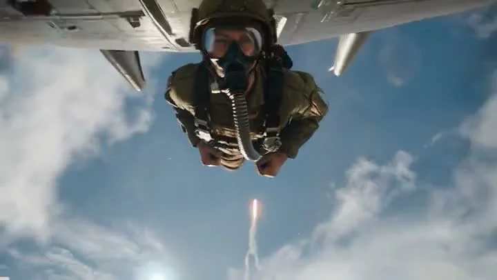 AI-generated Military Skydiver Jump video created with Runway Gen-4