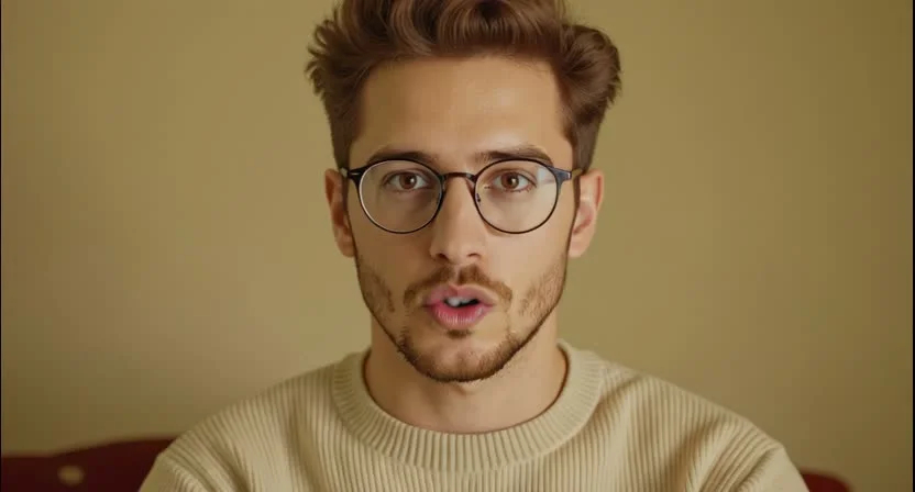 AI-generated Man Speaking to Camera video created with Pika 2.0