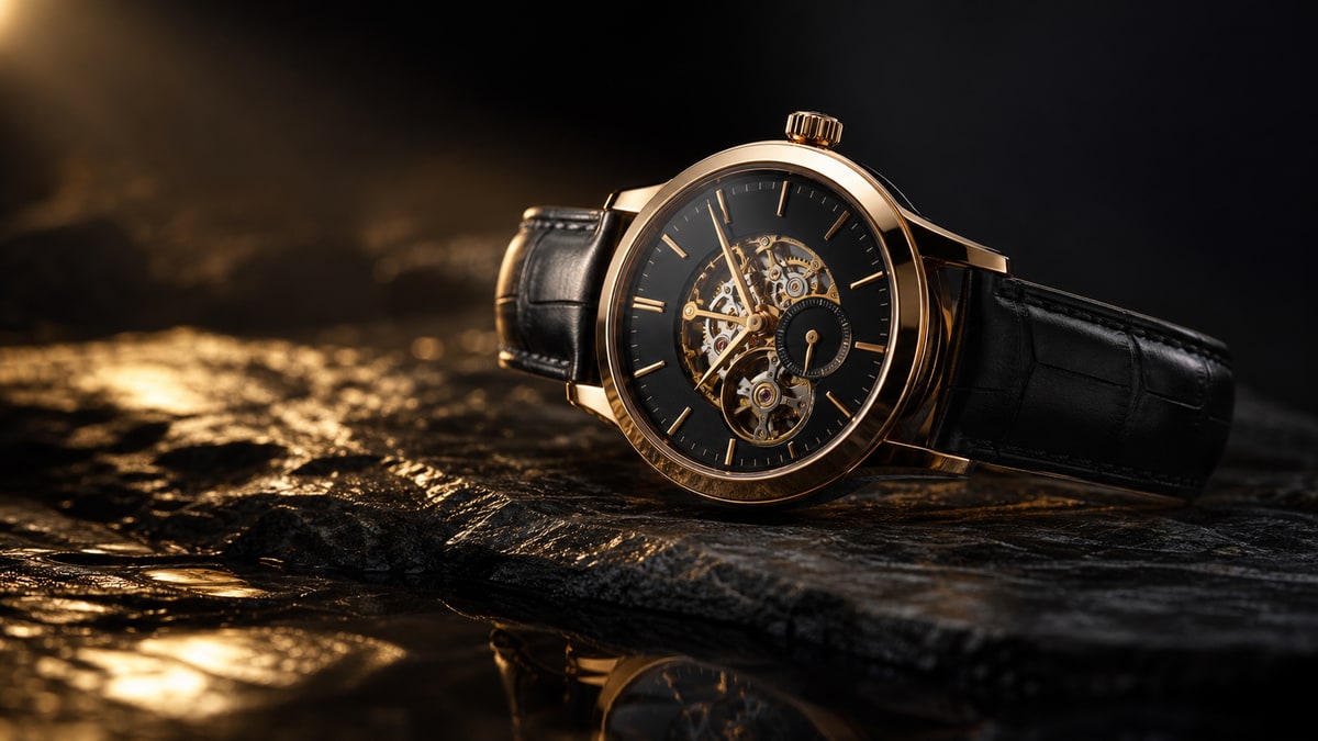 Luxury watch commercial